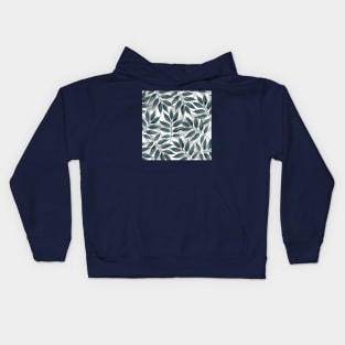 Modern autumn leaves image Kids Hoodie